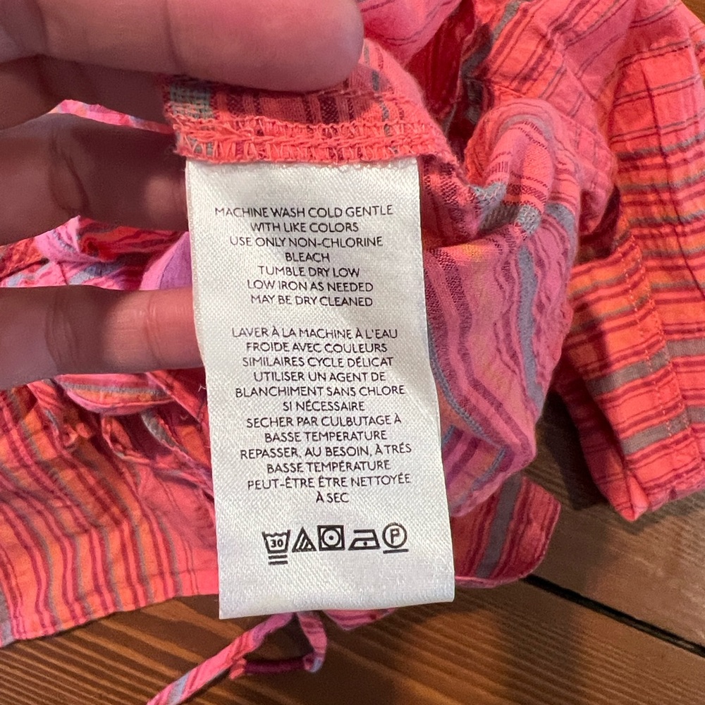 We The Free Pink Striped Button-Down Shirt - Picture 7 of 8